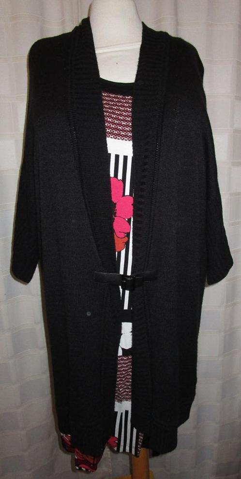 Miss Etam zwart vest maat 50 ME93, Kleding | Dames, Grote Maten, Nieuw, Trui of Vest, Zwart, Ophalen of Verzenden