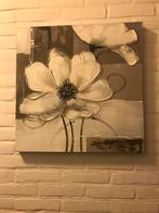 Schilderijen canvas 58cm/58cm bloemen, Ophalen, Zo goed als nieuw, 50 tot 75 cm, Schilderij