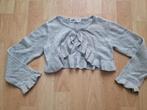 zilveren glitter bolero met roezels, maat 98/104, Ophalen of Verzenden, Zo goed als nieuw, Meisje, Trui of Vest