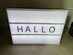 lightbox met letters, Ophalen