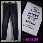H&M mt 34 dames Skinny jeans zwart, Zwart, Ophalen of Verzenden, Zo goed als nieuw, W27 (confectie 34) of kleiner