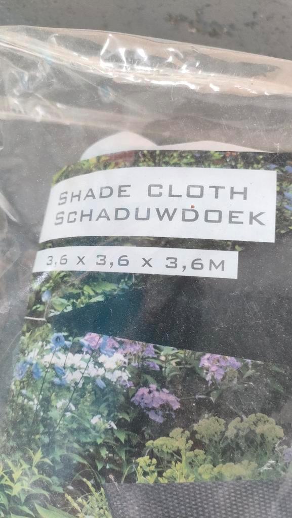 Nieuw Wit Schaduwdoek Driehoek 3,6x3,6x3,6m, Tuin en Terras, Schaduwdoeken, Nieuw, Ophalen of Verzenden