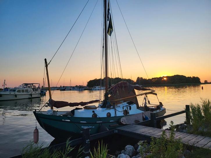 Zeeschouw 8.5m - Stalen Zeilboot te Koop, Watersport en Boten, Platbodems, Gebruikt, 6 tot 9 meter, Staal, Ophalen