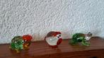 3 Glazen Miniatuur Dieren - Mondgeblazen, Verzamelen, Poppenhuizen en Toebehoren, Ophalen of Verzenden, Decoratie