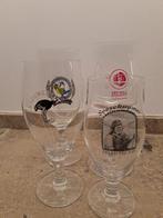 4 bierglazen (b), Ophalen of Verzenden, Zo goed als nieuw, Glas of Glazen, Overige merken