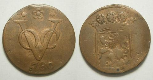 Holland VOC Duit 1780 - wat gebogen vlak, Postzegels en Munten, Munten | Nederland, Losse munt, 1 cent, Vóór koninkrijk, Ophalen of Verzenden