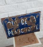 Verweerd emaille straatnaambord Rue de la Planchotte bol, Ophalen of Verzenden