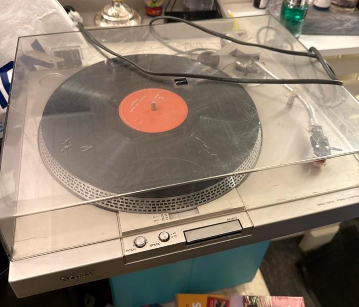 Sony PS-T15 Direct Drive Platenspeler, Audio, Tv en Foto, Platenspelers, Gebruikt, Platenspeler, Sony, Pitch-regelaar, Ophalen