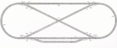 Treinbaan Marklin met kruising, 6 wissels en treinset, Hobby en Vrije tijd, Modeltreinen | H0, Gebruikt, Treinset, Wisselstroom