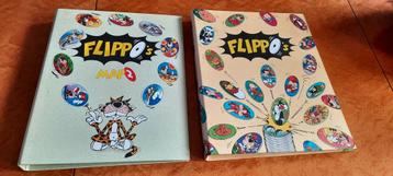 2 Flippo albums, niet compleet, met ca. 200 flippo's beschikbaar voor biedingen