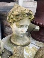 Borstbeeldje Vrouwbuste -hoofd-buste meisje-LANDELIJK, Tuin en Terras, Tuinbeelden, Nieuw, Beton, Ophalen of Verzenden, Mensenbeeld