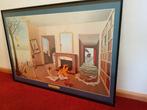 wissellijst 70 x 100 zwarte rand met poster Dominique Appia, Huis en Inrichting, Woonaccessoires | Lijsten, Ophalen, Kunststof