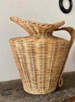 Rieten kruik vaas, Ophalen of Verzenden