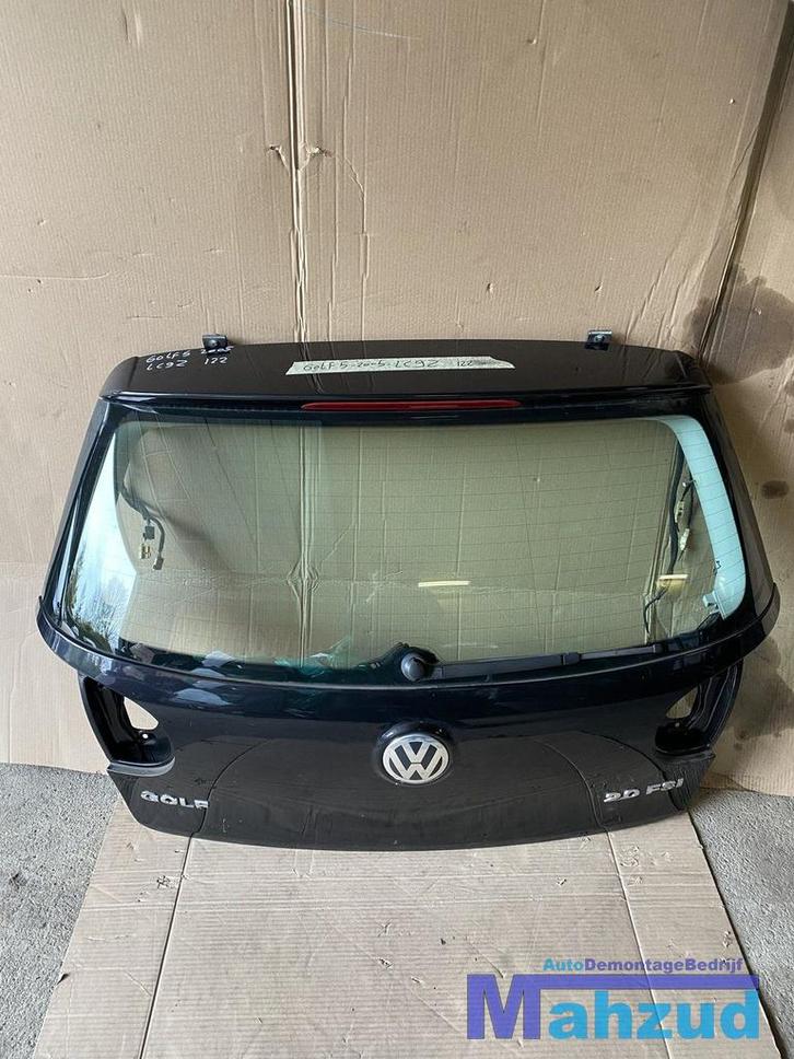 VW GOLF 5 zwart LC9Z Achterklep achterdeur, Auto-onderdelen, Carrosserie en Plaatwerk, Deur, Volkswagen, Gebruikt, Ophalen of Verzenden