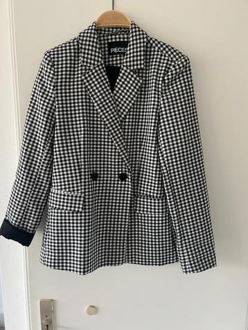 Kolbert dames  zwart wit ruitje maat S beschikbaar voor biedingen