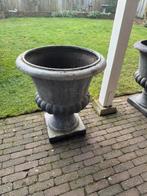 Bloembak grijs, Ophalen, Kunststof, Gebruikt, Rond