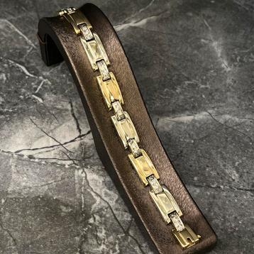 18k gouden armband Marokkaans massief schakel beschikbaar voor biedingen