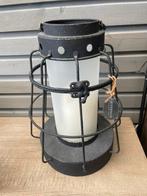 Zwart windlicht Riverdale, Gebruikt, 25 tot 50 cm, Zwart, Ophalen of Verzenden
