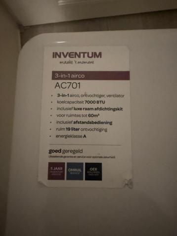 Inventum AC701 Mobiele Airco - Zo goed als nieuw! beschikbaar voor biedingen