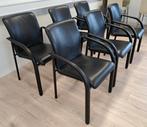 6 Schitterende Leolux Cimaronne stoelen, Ophalen, Leolux, Zwart, Design