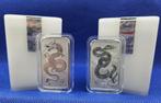 AUSTRALIA  TUBE 20 STUKS  PERTH MINT  DRAGON of SNAKE 1 Oz, Ophalen of Verzenden, Zilver