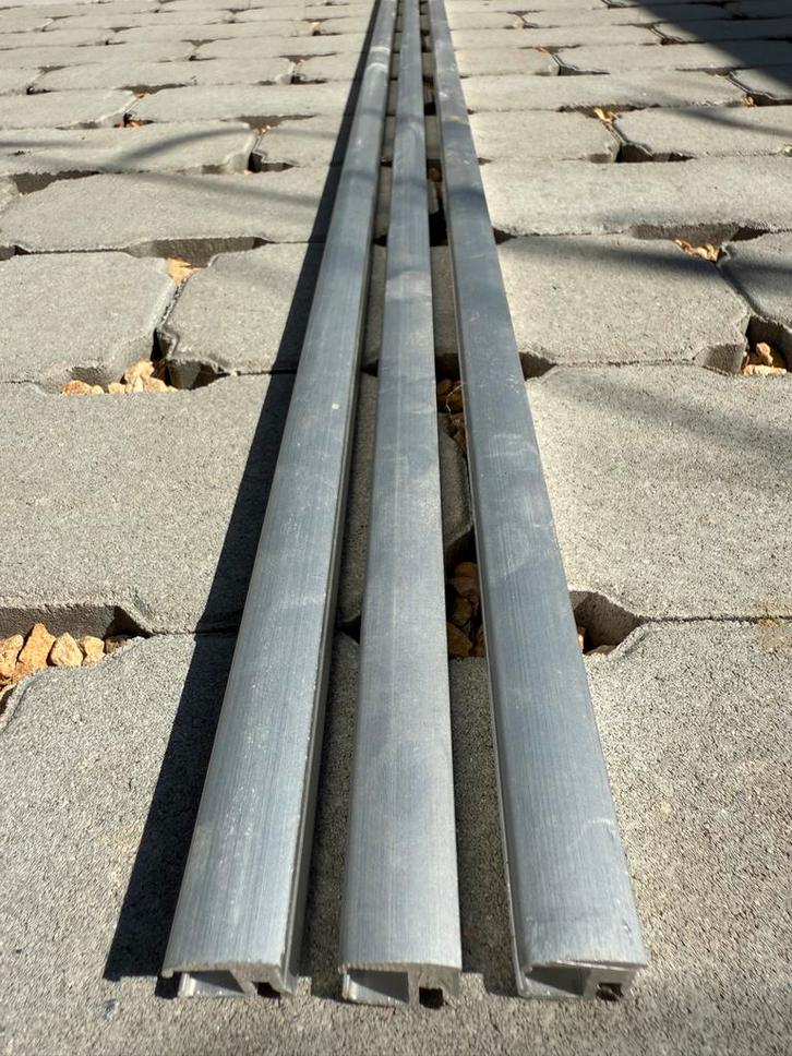 Aluminium gordijnrails - Gorissen, Huis en Inrichting, Stoffering | Gordijnen en Lamellen, Zo goed als nieuw, 200 cm of meer, Overige kleuren
