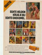 Retro reclame 1986 Nutricia Chocomel Masters of Universe, Verzenden, Overige typen