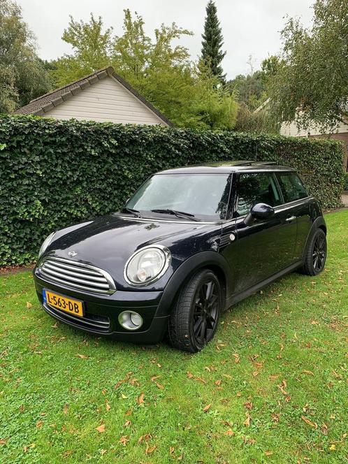 Mini 1.6 Cooper 2007 Zwart, Auto's, Mini, Particulier, Cooper, Airbags, Airconditioning, Centrale vergrendeling, Elektrische buitenspiegels