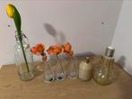 Leuke diverse vaasjes en lampje met verlichting erin, Huis en Inrichting, Overige kleuren, Ophalen of Verzenden, Minder dan 50 cm
