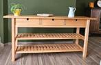 Sidetable Ikea, Norden Berken massief, Huis en Inrichting, Ophalen, Zo goed als nieuw, 25 tot 50 cm, Rechthoekig