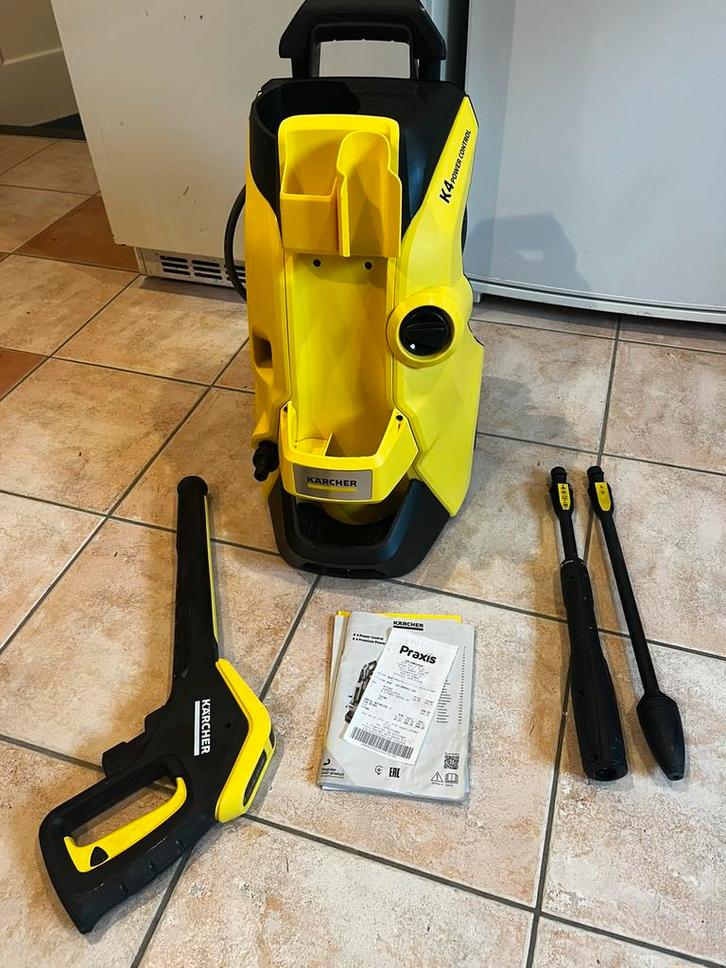 Kärcher K4 Power Control Hogedrukreiniger, Tuin en Terras, Hogedrukreinigers, Zo goed als nieuw, Elektrisch, Met regelbare waterdruk