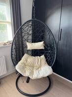 Mooie hangstoel (model Swing Xenos), Huis en Inrichting, Stoelen, Ophalen, Zwart, Zo goed als nieuw, Metaal