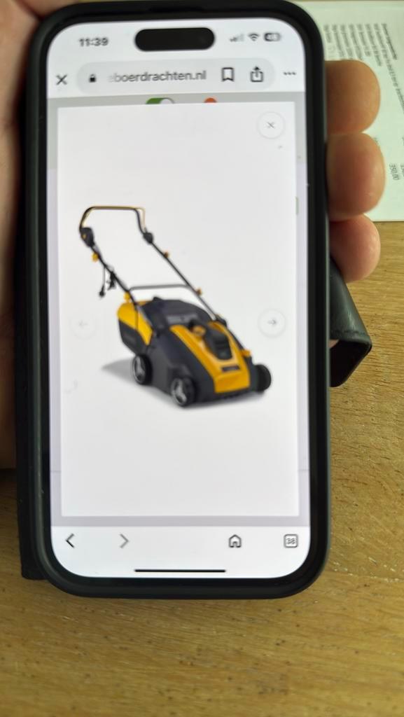 Stiga Elektrische verticuteermachine sv 415 E, Tuin en Terras, Grasmaaiers, Zo goed als nieuw, Elektrische grasmaaier, 40 t/m 49 cm