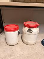 Voertonnen 4 stuks. CurTec waterkluis. 55 en 34 liter, Dieren en Toebehoren, Dierenvoeding, Ophalen, Vee