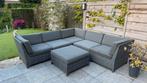 Hoek loungeset met hocker, Ophalen, 6 zitplaatsen, Zo goed als nieuw, Loungeset
