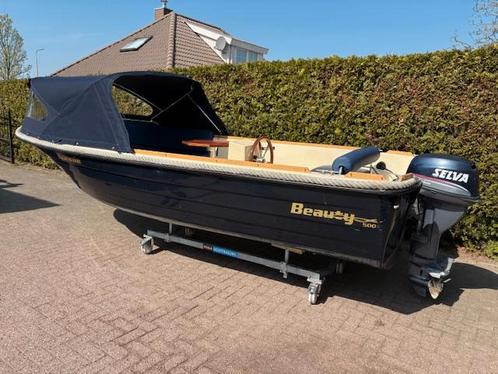 KOOPJE! Beauty 500 met Selva 15 PK 4 Takt (bj 2009), Watersport en Boten, Sloepen, Gebruikt, 3 tot 6 meter, Overige brandstoffen