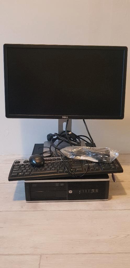 Complete SET HP 8200 SSF - i5 2400 -4gb ddr3 -120gb SSD, Computers en Software, Desktop Pc's, Gebruikt, 3 tot 4 Ghz, SSD, Met monitor