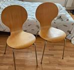 Gratis 2 stoeltjes in Aalten Achterhoek, Huis en Inrichting, Stoelen, Ophalen, Gebruikt, Twee, Bruin