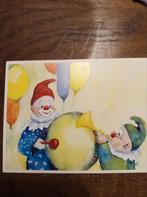 85 f kinderkaart clown met ballonnen entro, Ophalen of Verzenden, 1960 tot 1980, Kinderen