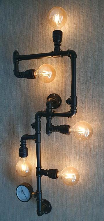 Industriële Waterbuis Wandlamp / Plafondlamp beschikbaar voor biedingen