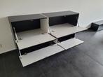ACTIE Zwart zwevend design dressoir met 4 kleppen NIEUW, Huis en Inrichting, Kasten | Dressoirs, Metaal, Met klep(pen), 150 tot 200 cm