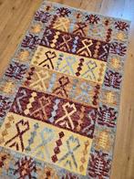 Handgeknoopt oosters tapijt modern design 126x79, Info@SlatsAntiek.nl, Crème, 100 tot 150 cm, Perzisch