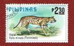 Katachtigen - Filipijnen -1284 - Felis Minuta, Ophalen of Verzenden, Dier of Natuur, Gestempeld