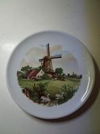 Vintage Royal Schwabap Wandbord -Hollandse Molen en zwanen, Antiek en Kunst, Antiek | Wandborden en Tegels, Ophalen of Verzenden