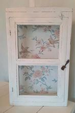 Brocante Vitrinekastje met Glas, Ophalen, Minder dan 50 cm, Glas, Minder dan 25 cm