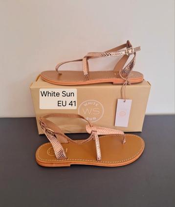 White Sun sandalen goud rosé leer EU 41 – nieuw beschikbaar voor biedingen