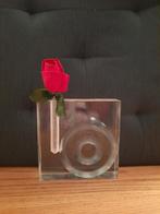 Vintage vaasje van ingefreesde acryl jaren 70, Huis en Inrichting, Woonaccessoires | Vazen, Ophalen of Verzenden, Overige kleuren