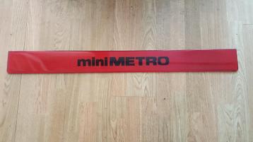 vintage n.o.s. mini metro achterklep reflector plaat zgan beschikbaar voor biedingen