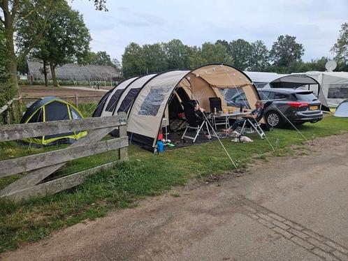 Obelink Familia 6 Familietent + bijzet tent en inboedel, Caravans en Kamperen, Tenten, meer dan 6, Gebruikt, Ophalen