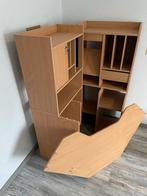 Hoekbureau met opbergruimte, Ophalen, Gebruikt, 120 tot 170 cm, Grenenhout